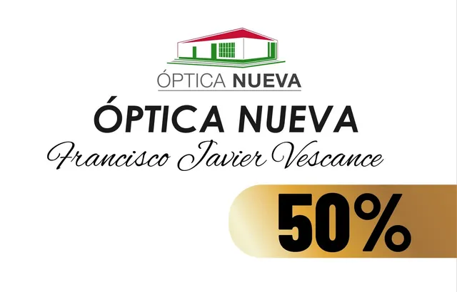 Óptica Nueva: 50 % de descuento